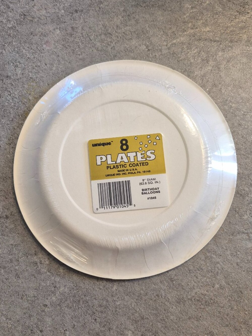 1988 Vintage Paper Birthday Balloon Party Plates Retro 80's Party Sealed - Picture 3 of 3